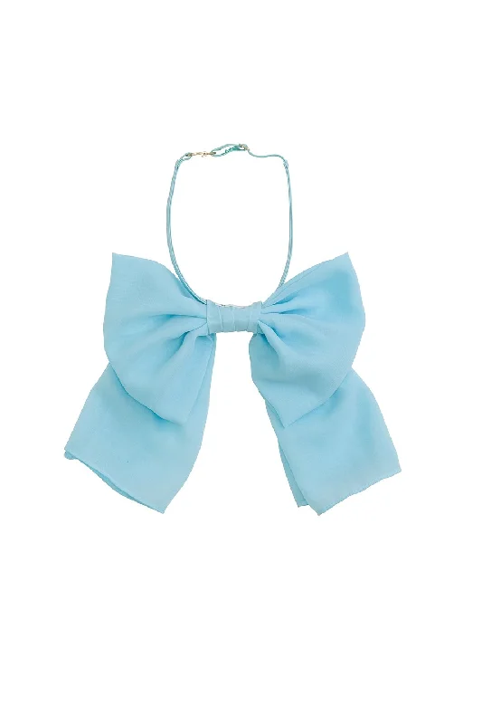 hair accessories for short haircuts -Amira - Baby Blue Organza