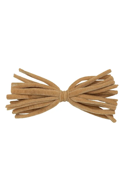 elegant lace hairbands for a soft finish -Anemone Strips Clip - Gold Velvet