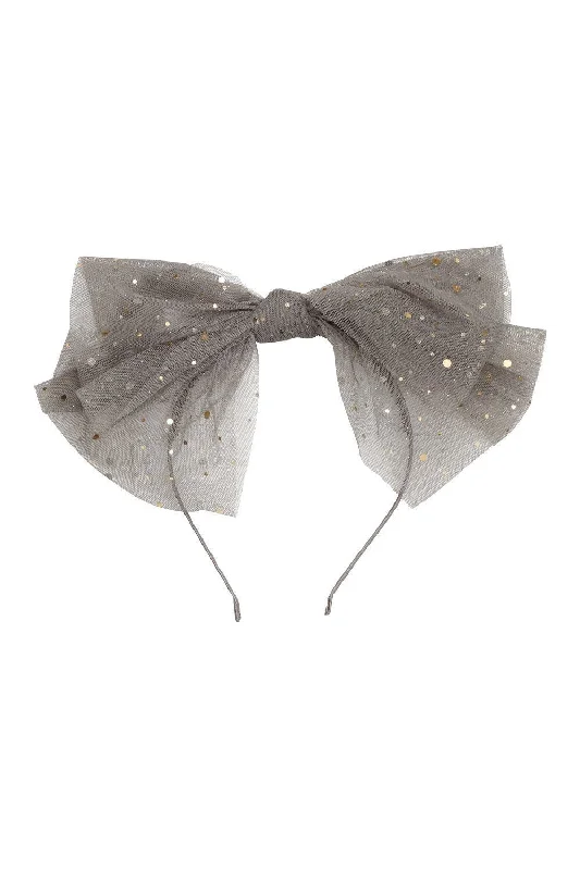 unique hair accessories for fashion-forward women -Ava Dot - Grey