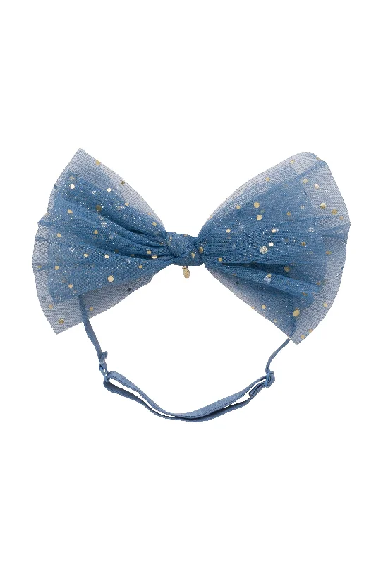 playful star hairpins for fun hairstyles -Ava Dot Wrap - Blue