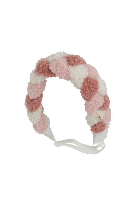 romantic bridal hairbands for elegant weddings -Coronation Day Wrap - Pink Blend