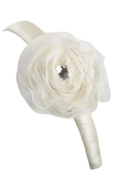 soft velvet hairpins for gentle hold -Daisy - Ivory