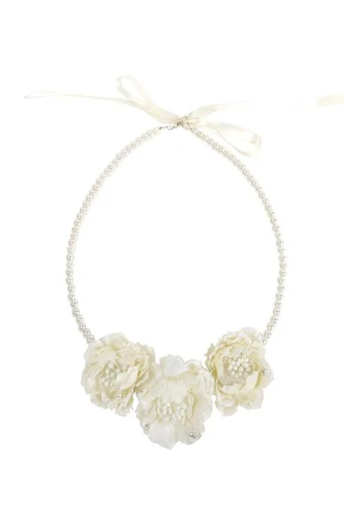 satin hairbands for luxurious styles -Hazel Necklace - Ivory