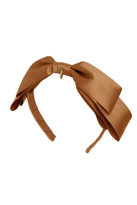 stylish headbands for athletic wear -Heather Headband - Caramel