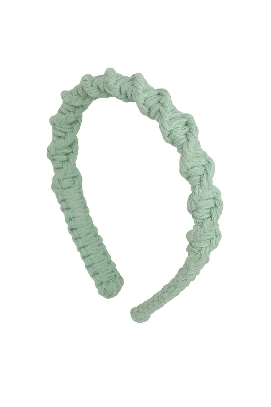 colorful hairpins for fun, vibrant styles -Helix Headband - Sea Green