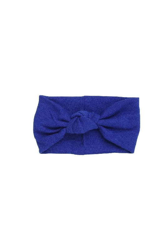 luxurious crystal hairbands for special occasions -Knot Wrap - Cobalt Wool