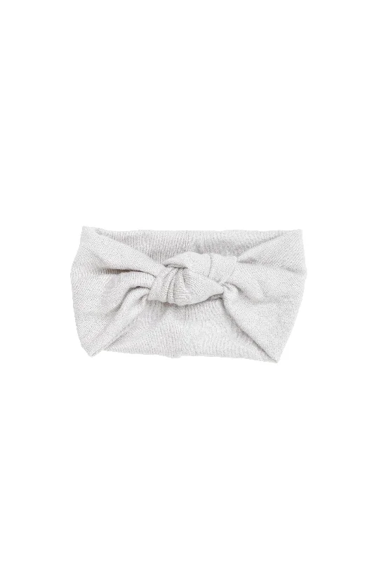 boho headbands for casual outfits -Knot Wrap - Winter White Wool