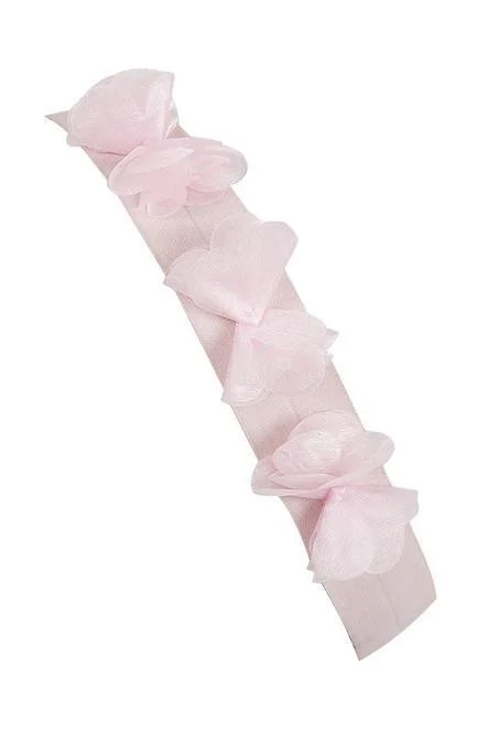 elegant lace hairbands for a soft finish -Lilly Baby - Pink