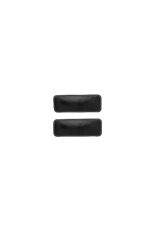 retro-inspired headbands for vintage looks -Olly Logs Set of 2 - Black Pleather