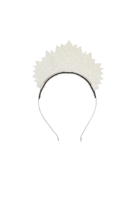 colorful hairpins for fun, vibrant styles -Queen - Ivory Glitter