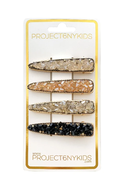 trendy braided hairbands for casual vibes -Rock Candy Clip Set - Neutral Set