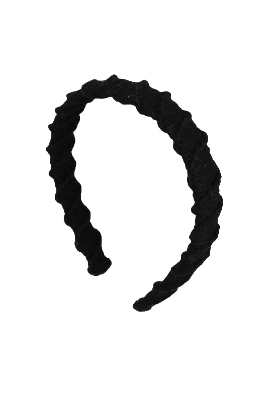 cute hair bands for kids -Spiral Headband - Black