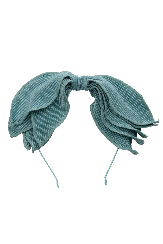 glamorous wedding hair accessories for brides -Spring Petals Headband - Light Teal