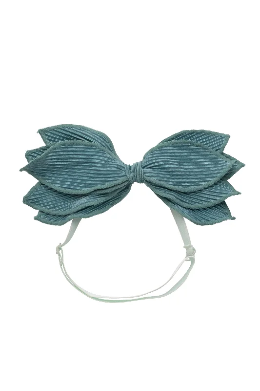 stylish floral hair clips for casual days -Spring Petals Wrap - Light Teal