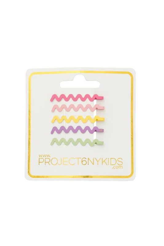 cute animal hair clips for kids -Squiggle Bobby Pins - *Basics* - Colorful Set A