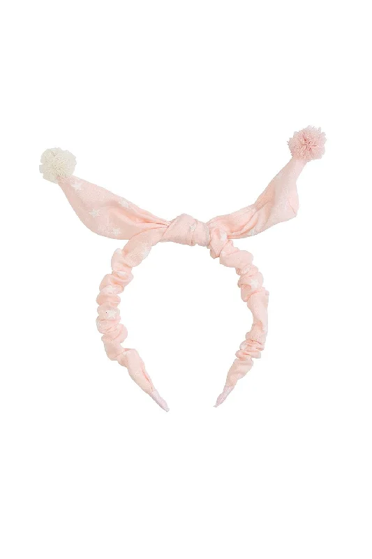 trendy scrunchies for smooth hair -Sweet Dreams Headband - Pink Star