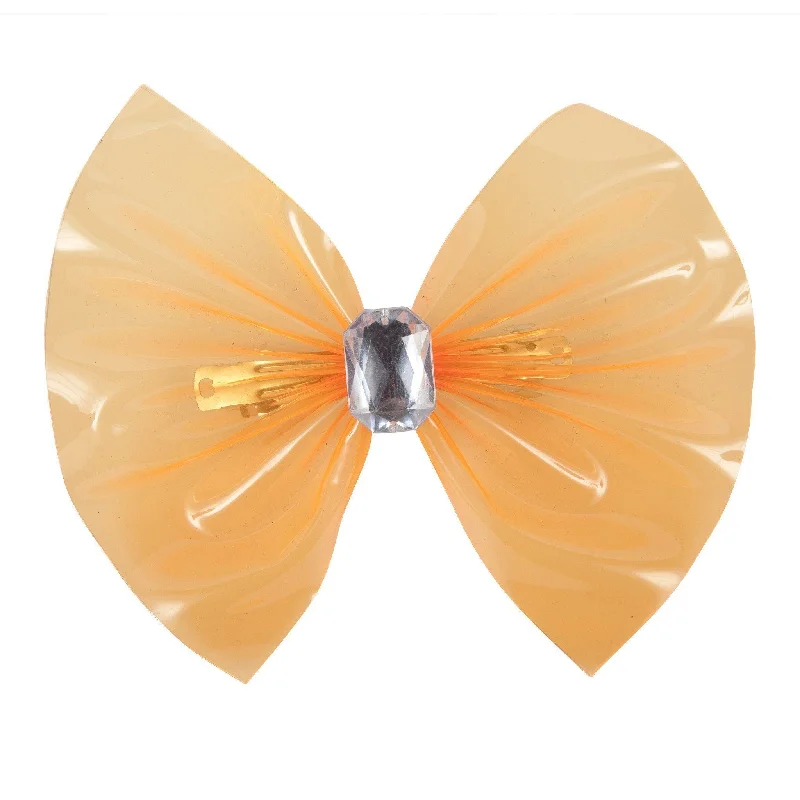 elegant wedding hairpins for classic beauty -Violet Clip - Orange