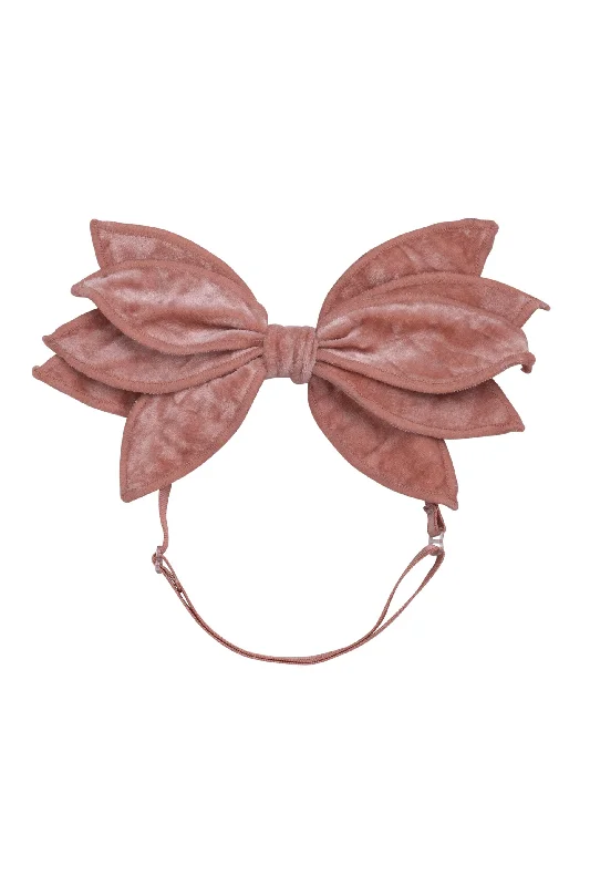 sophisticated hairpins for high-end events -Winter Petals Wrap - Pink Mauve Velvet