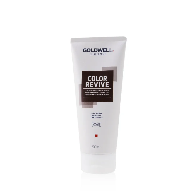 natural hair oil for frizzy ends-Goldwell Dual Senses Color Revive Color Giving Conditioner - # Cool Brown  200ml/6.7oz