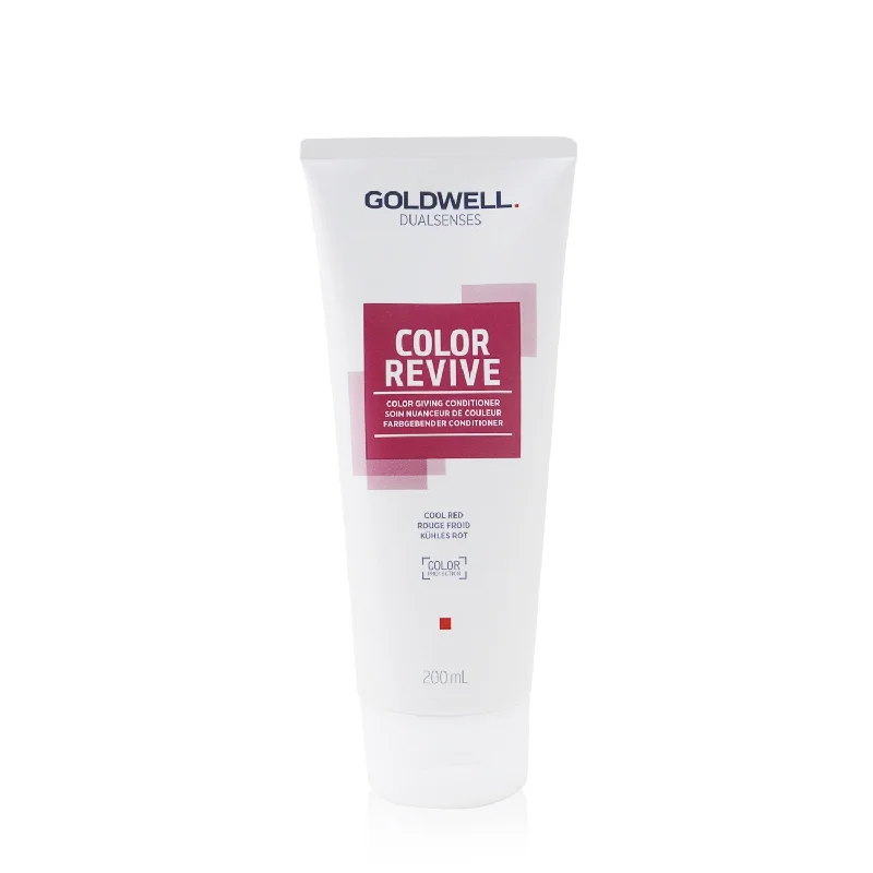 sulfate-free conditioner for color-treated hair-Goldwell Dual Senses Color Revive Color Giving Conditioner - # Cool Red  200ml/6.7oz