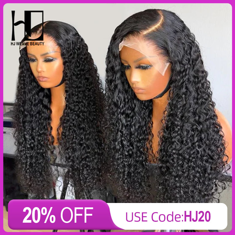 wigs for women with thin or fine hair -6x6 HD Lace Closure Curly Wig Virgin Hair 180% Density