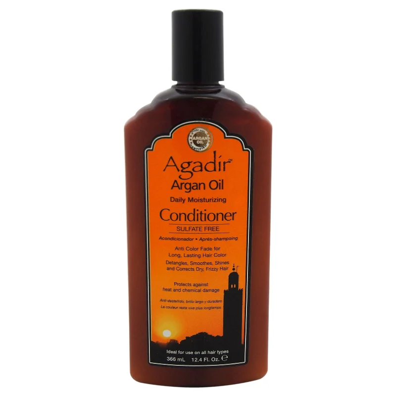 hydrating conditioner for bleached hair-Agadir Argan Oil Daily Mousturizing Conditioner 12.4 oz