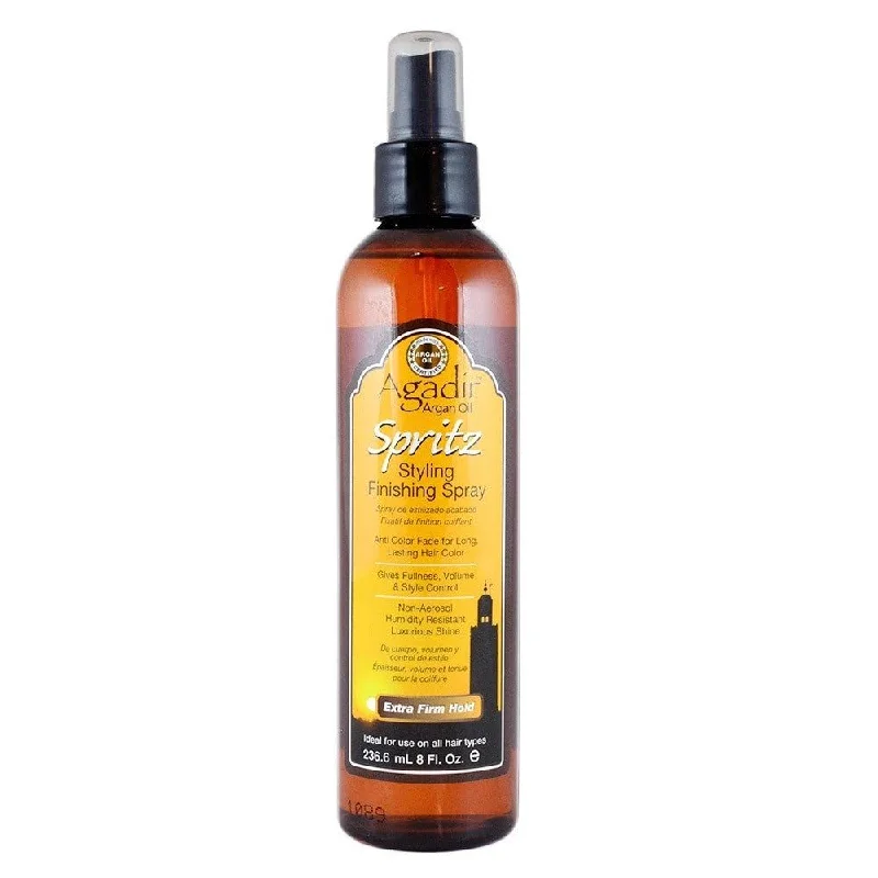 best products for dandruff and dry scalp-Agadir Spritz Styling Finishing Spray 8 Oz