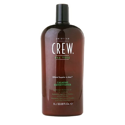 best hair care products for moisture-American Crew Tea Tree Calming Conditioner 33.8 oz