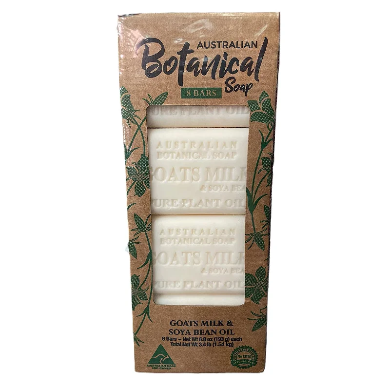 Australian Botanical Soap Goats Milk and Soya Bean Oil 6.8 oz - 8 Pack