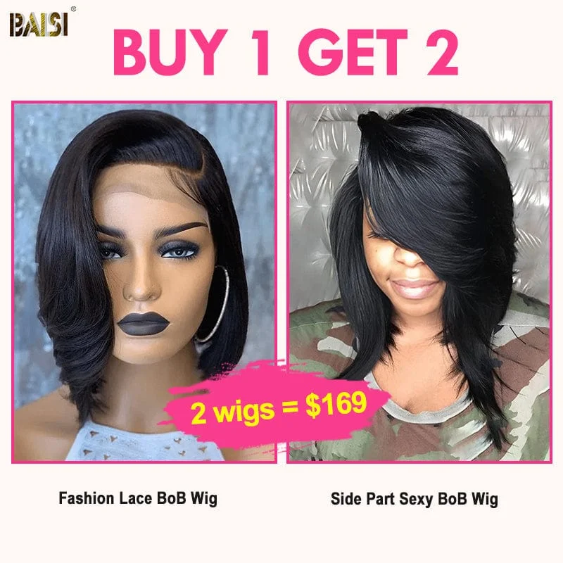 synthetic wigs for women with quick styling -Baisi 2 Wigs Deal No.16