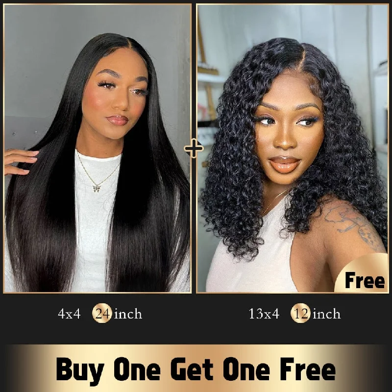 curly lace wigs for fuller, textured look -Baisi 2 Wigs Deal No.6