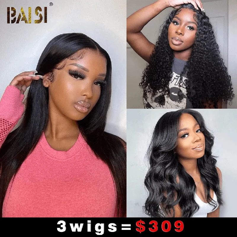 full lace wigs for natural hair texture -Baisi 3 18 inch Closure Wigs =$309