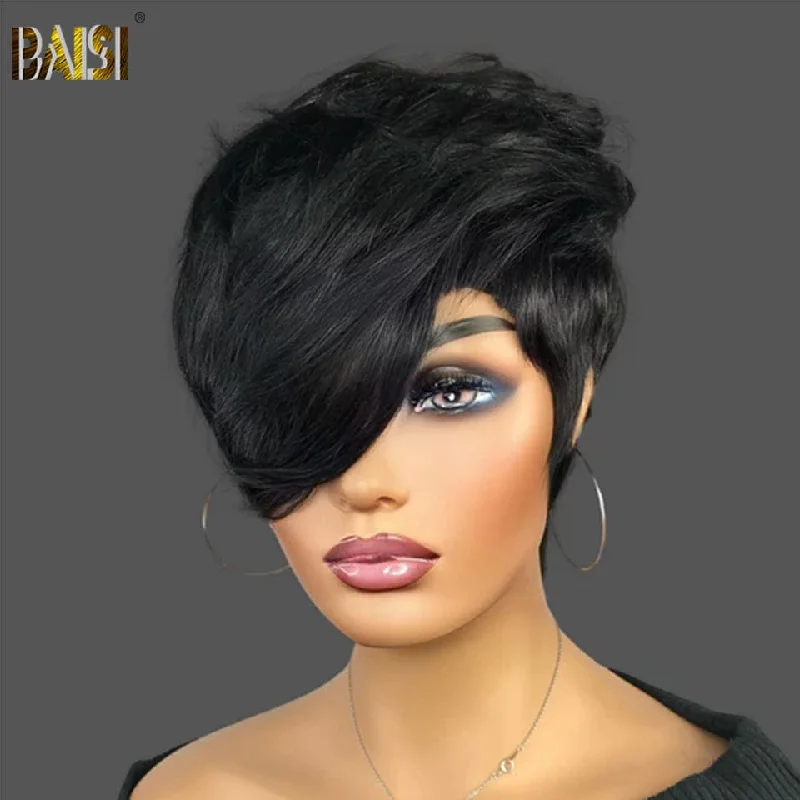 voluminous curly wigs for fun and elegant look -BAISI Cora Short Cut Wig