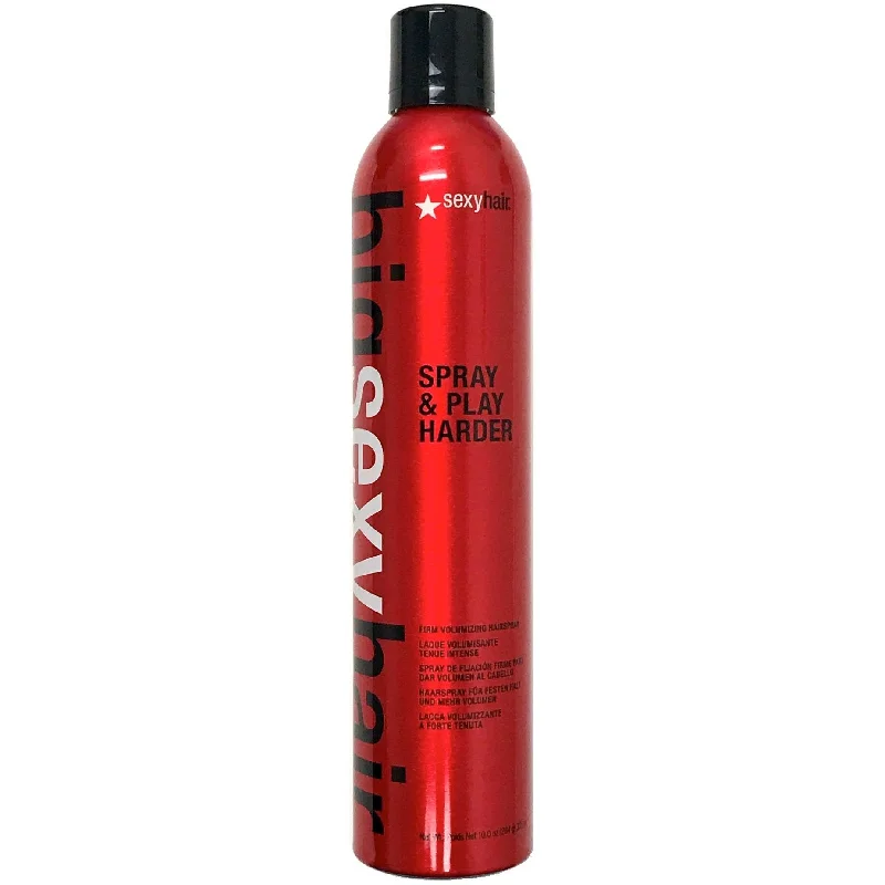 overnight treatment for damaged hair-Big Sexy Hair Spray & Play Harder Hairspray 10 oz