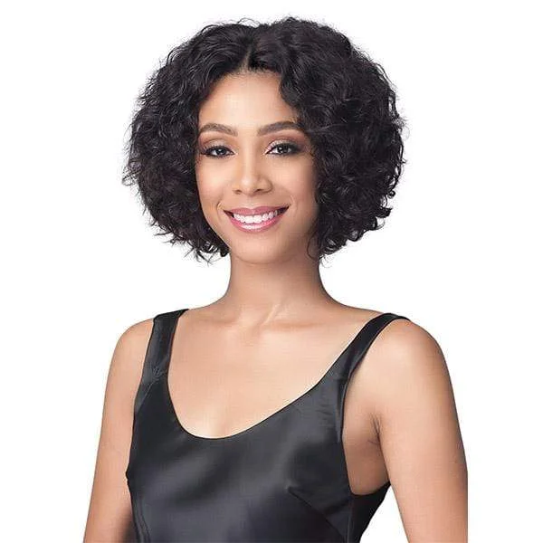 trendy wigs for creative cosplay looks -Bobbi Boss 100% Brazilian Virgin Remy Bundle Hair Full Lace Wig - BNGLWNC12 NATURAL CURL 12"