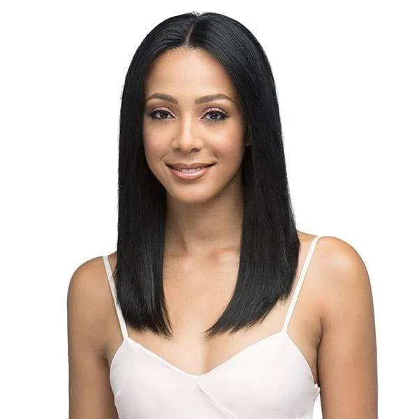 wigs for women with square-shaped faces -Bobbi Boss Indiremi 100% Virgin Remy Hair 13x4 Deep Lace Wig - MHRLF005 NATURAL STRAIGHT 18