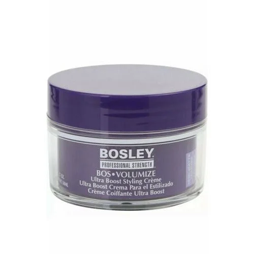 hydrating shampoo for coarse curly hair-Bosley Bos Volumizing Ultra Boost Styling Creme 1.7 oz