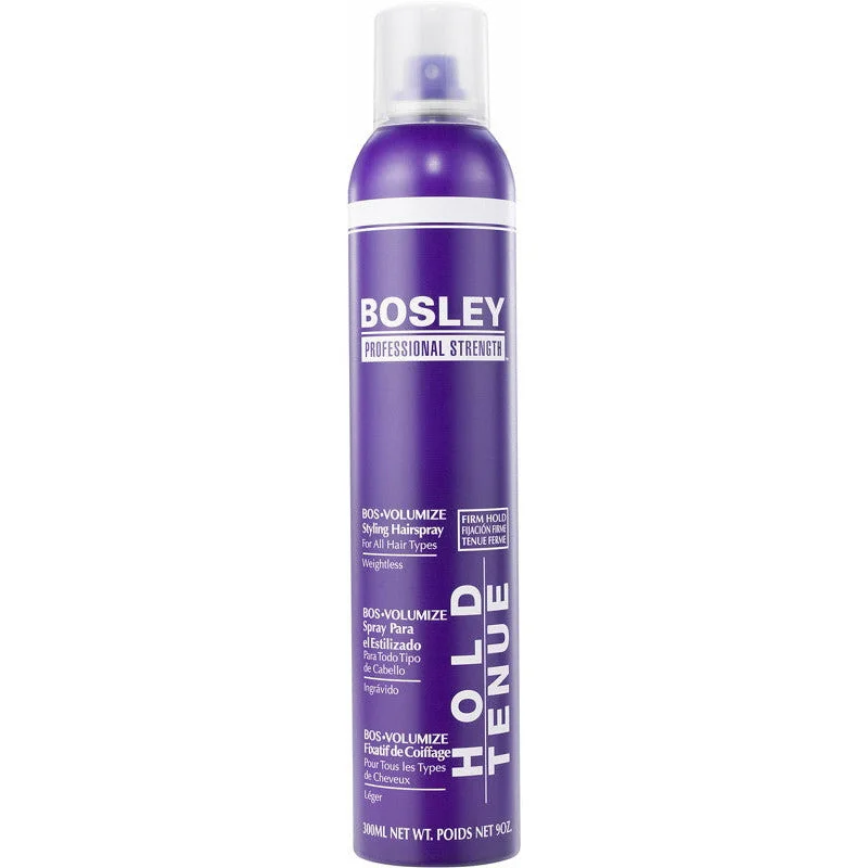 hair mask for frizzy hair control-Bosley Volumizing & Thickening Styling Hairspray Firm Hold 9 oz