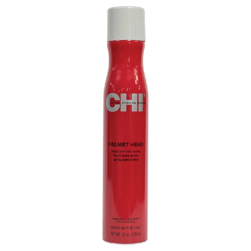 anti-frizz conditioner for curly hair-Chi Helmet Head Extra Firm Hair Spray 10 oz