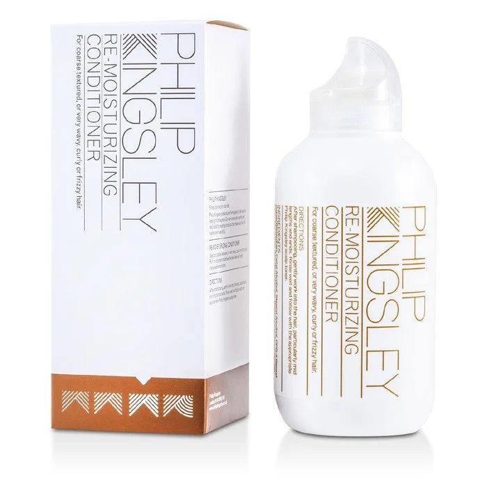 anti-frizz cream for curly hair-Philip Kingsley Re-Moisturizing Conditioner (For Coarse Textured or Very Wavy Curly or Frizzy Hair) 250ml/8.45oz