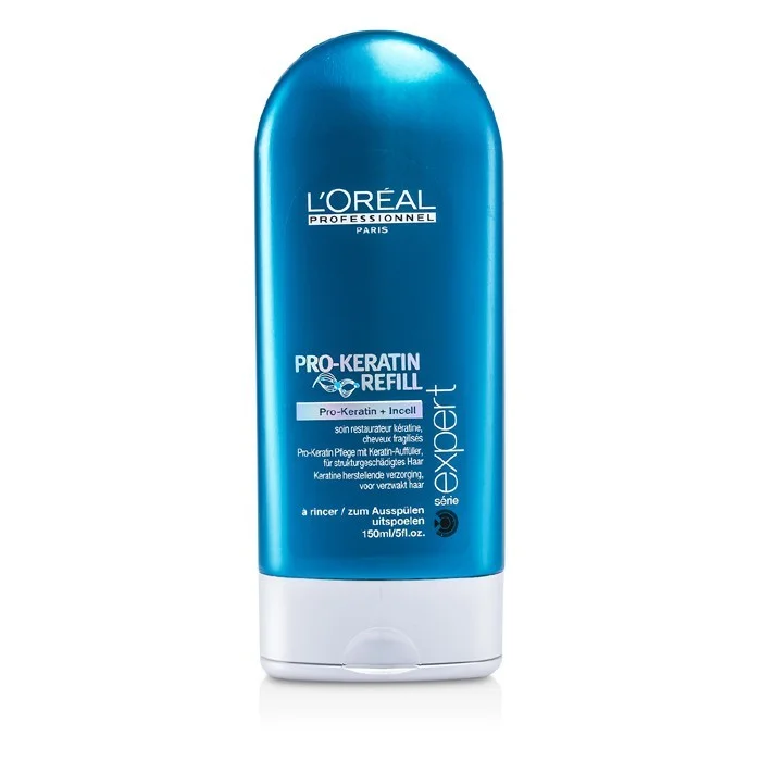 keratin-infused shampoo for smooth hair-L'Oreal Loreal Professionnel Serie Expert Pro-keratin Refill Conditioner 150ml