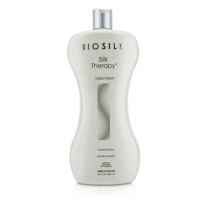 curly hair oil for frizz control-BioSilk Silk Therapy Conditioner 1006ml/34oz