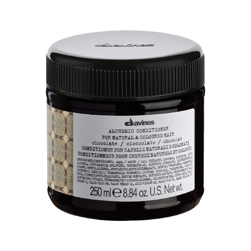 repairing serum for dry, brittle hair-Davines Alchemic Chocolate Conditioner