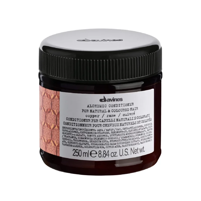 best products for shiny hair-Davines Alchemic Copper Conditioner