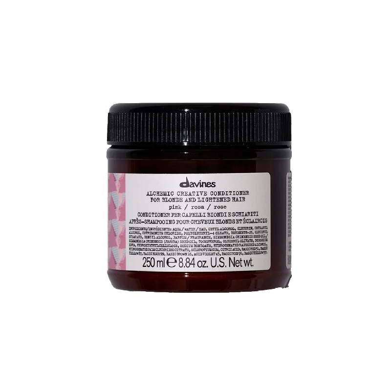 hair care products for curly textured hair-Davines Alchemic Pink Conditioner