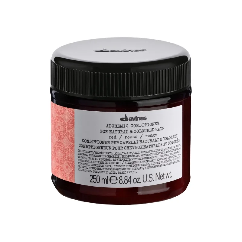 moisturizing hair serum for fine curls-Davines Alchemic Red Conditioner