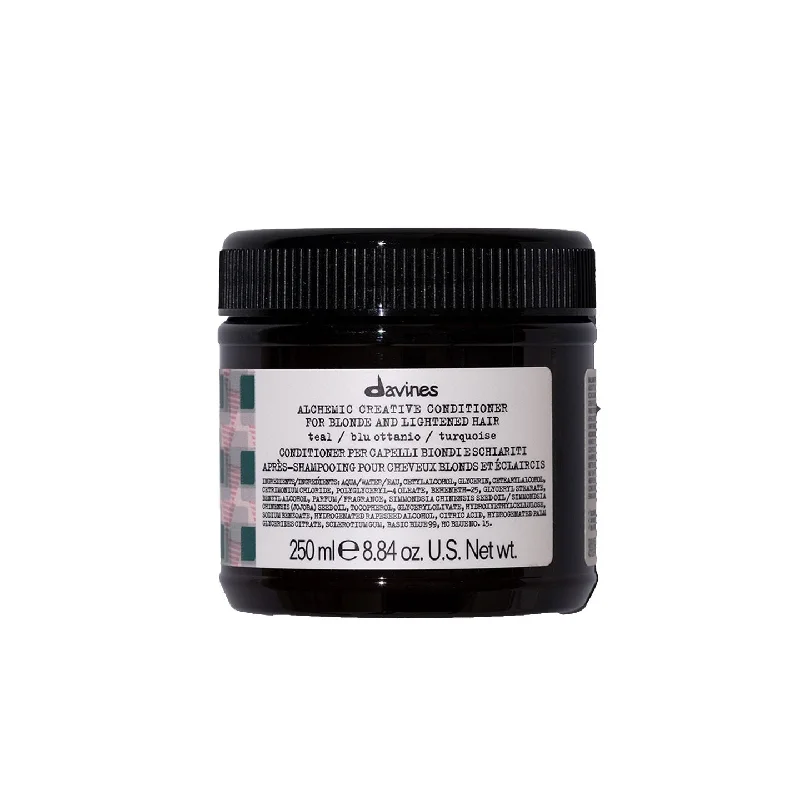 keratin mask for weak hair-Davines Alchemic Teal Conditioner