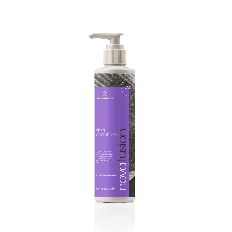 hair care for oily roots and dry ends-DE LORENZO SILVER CONDITIONER 250ML