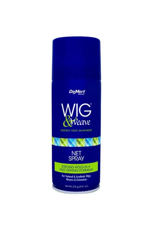 heat-safe wigs for styling with curling irons -DeMert Wig & Weave Net Spray 9.61 oz