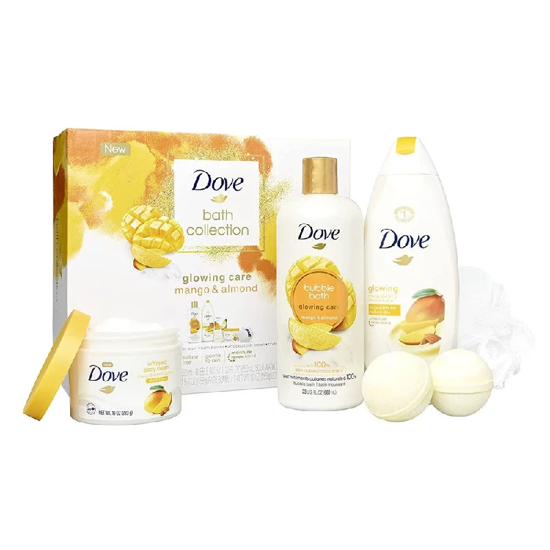 Dove Mango & Almond Bath and Body 5 PC Gift Set